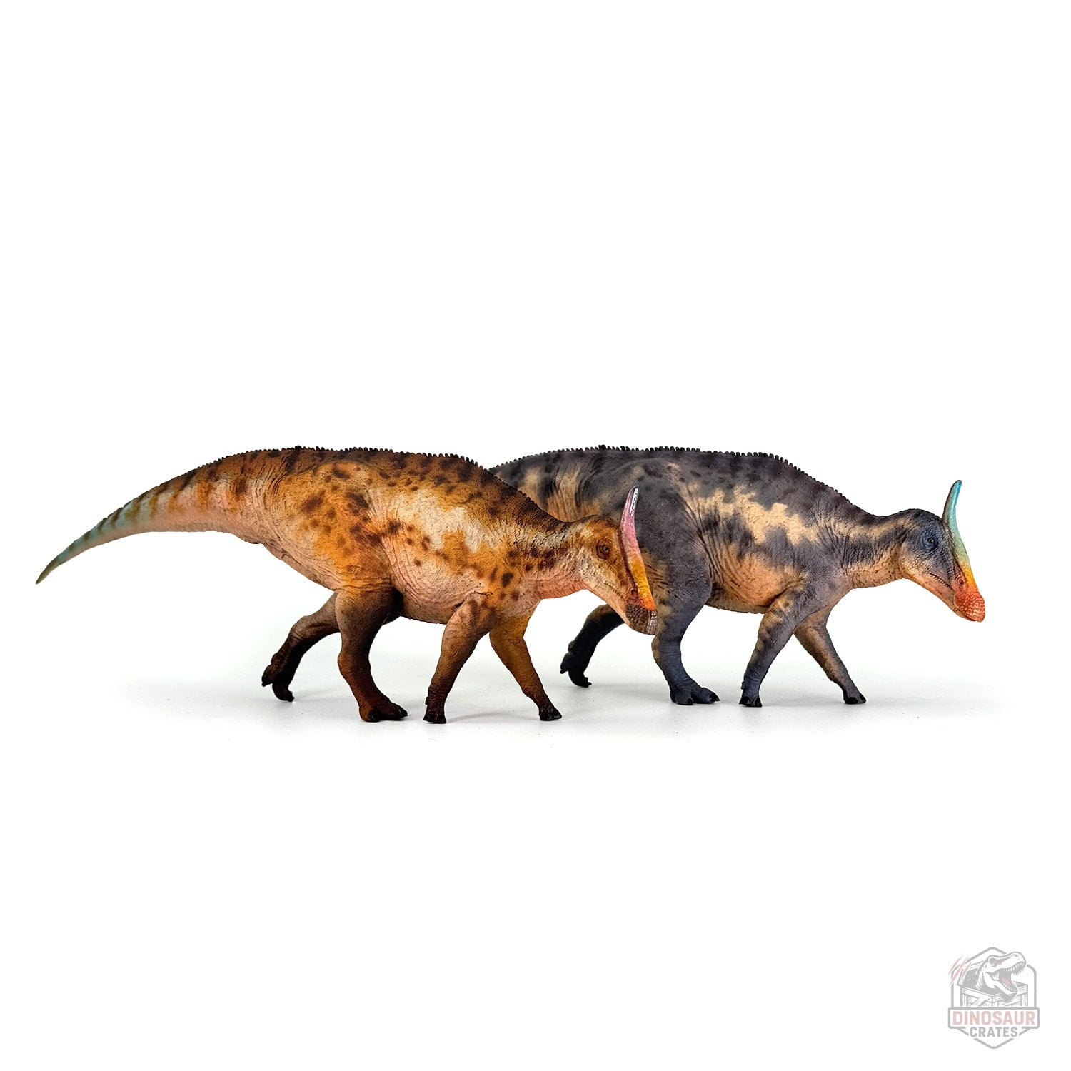 Figurine Dinosaure Saurolophus 1:35 Échelle PVC - Modèle Collection Marron Réaliste Figurine Dinosaure Décoration