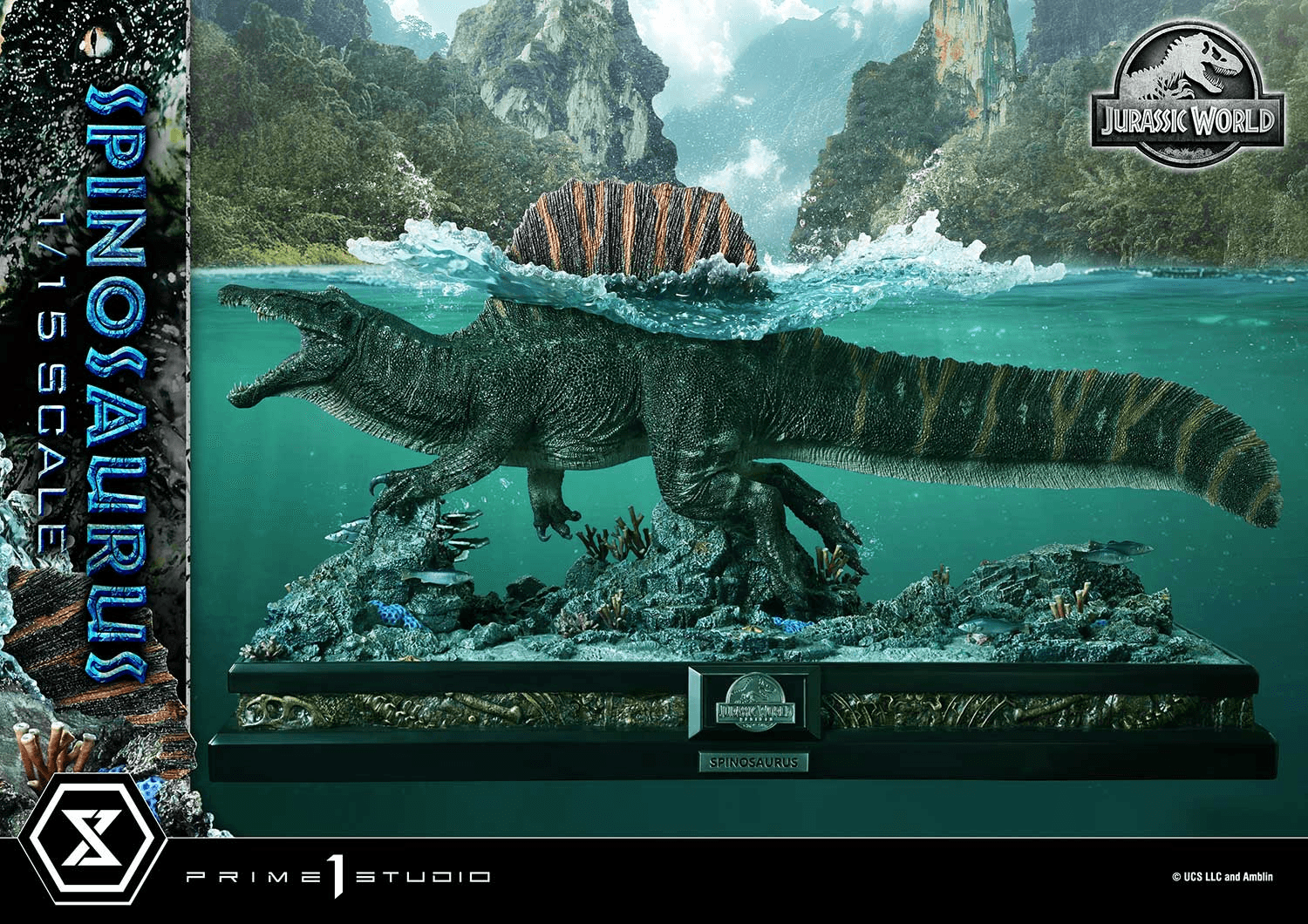 Prime 1 Studio Jurassic World Rebirth Spinosaurus - Échelle 1/15 - PRÉCOMMANDE