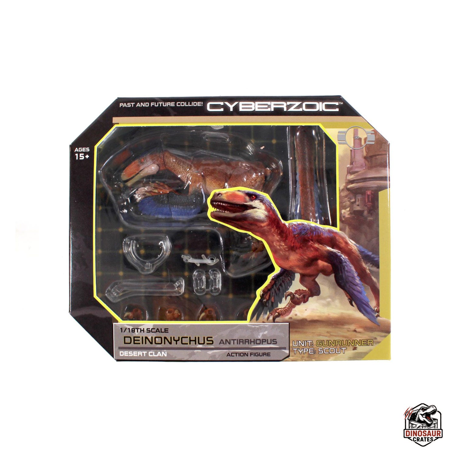 ディノス ソフビ DINOS Deinonychus antirrhopus – Cyberzoic – Dinosaur Crates