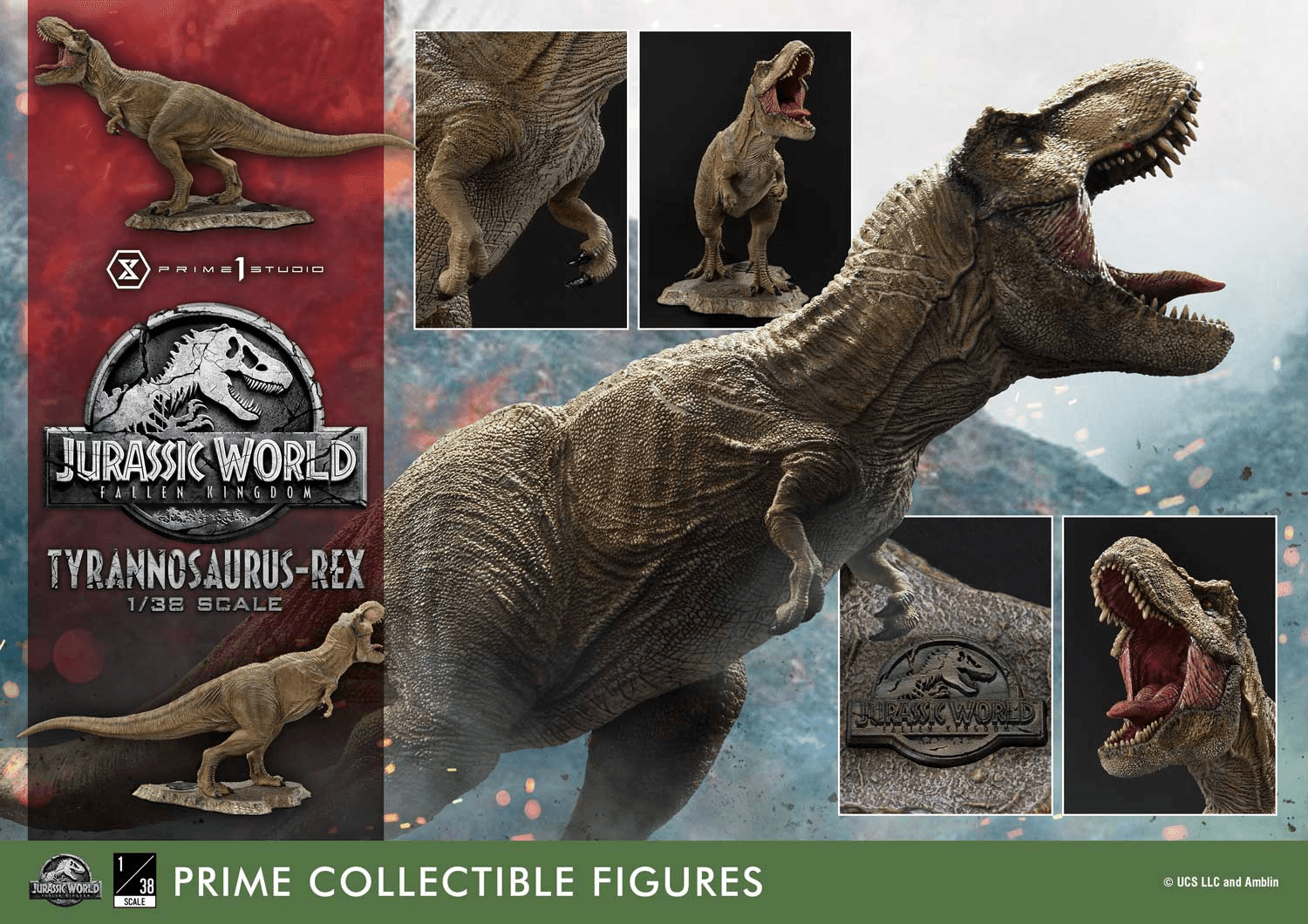 Prime 1 Studio Jurassic World : Fallen Kingdom (Film) Figurine de collection Tyrannosaurus-Rex - PRÉCOMMANDE