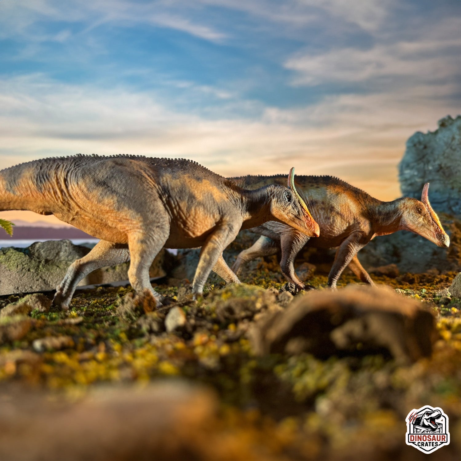 Haolonggood Saurolophus Dinosaur Figure