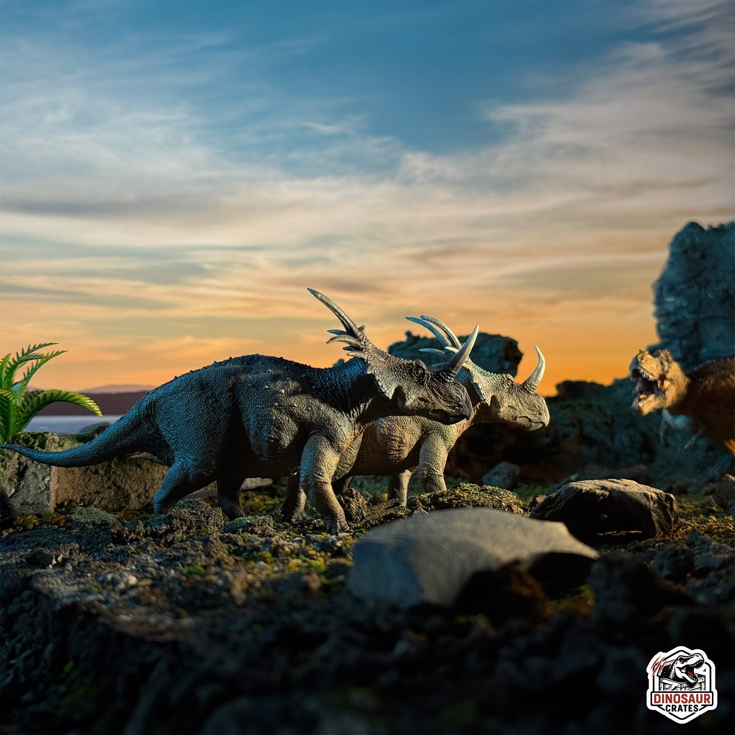 Haolonggood Styracosaurus Dinosaur Figure