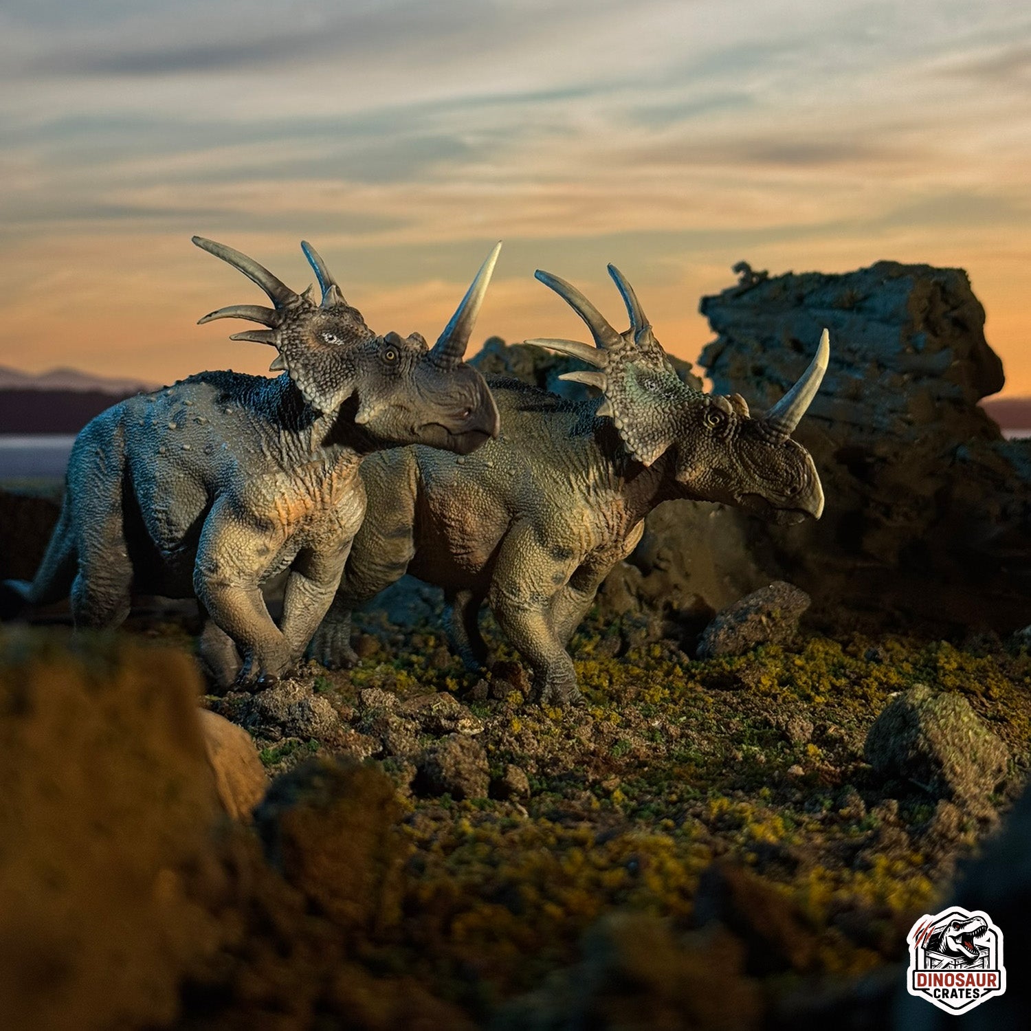 Haolonggood Styracosaurus Dinosaur Figure