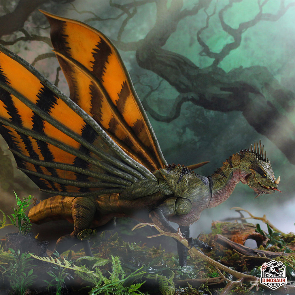 Lizard Dragon- (Varanus ornithus) – Cyberzoic- 1/18th scale action figure