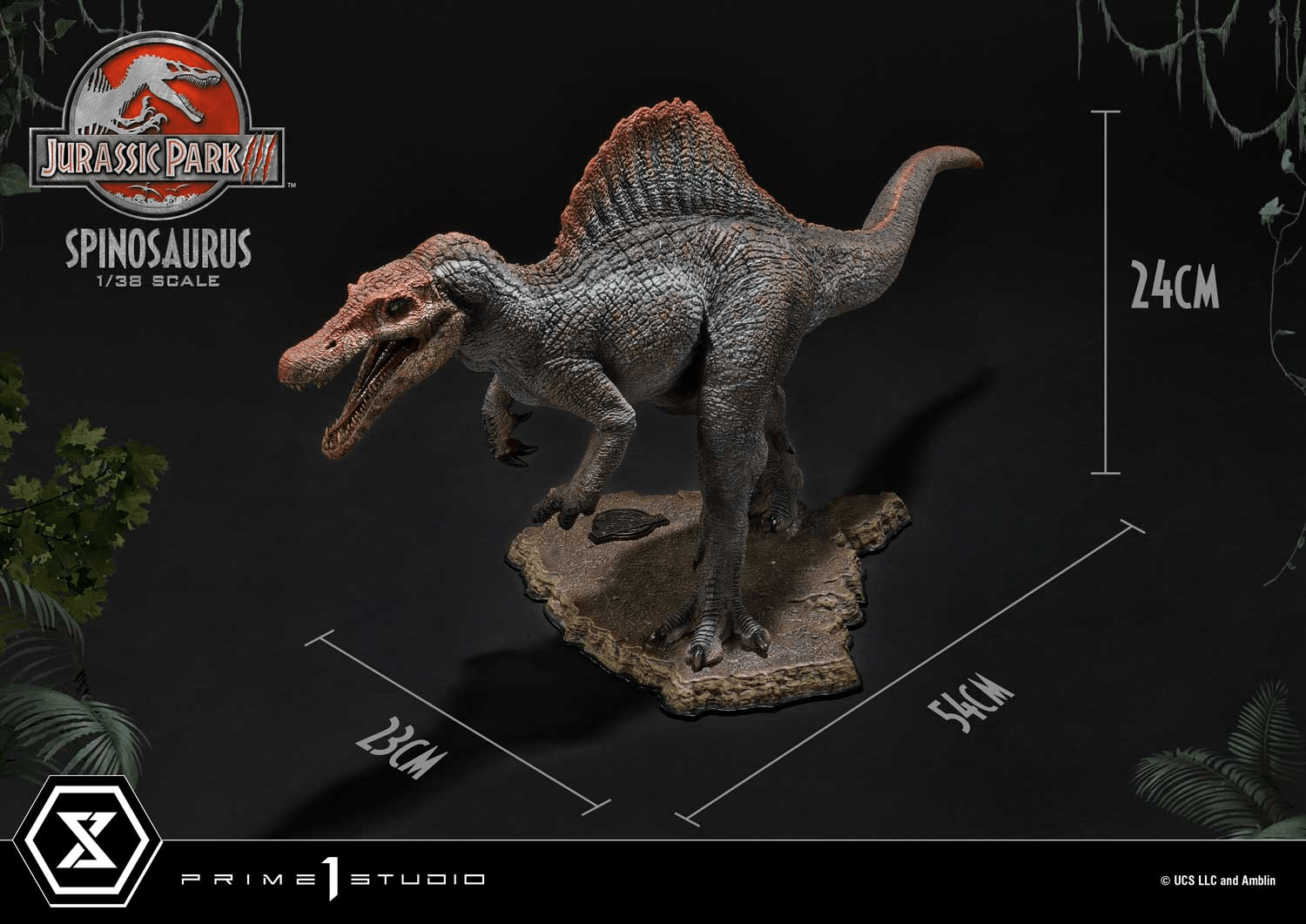 Prime 1 Studio Jurassic Park III (Film) Figurine de collection Spinosaurus - PRÉCOMMANDE