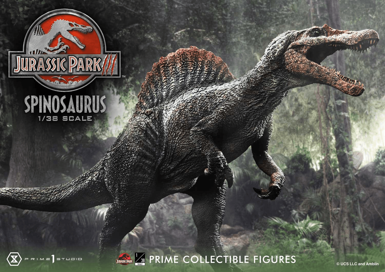 Prime 1 Studio Jurassic Park III (Film) Figurine de collection Spinosaurus - PRÉCOMMANDE