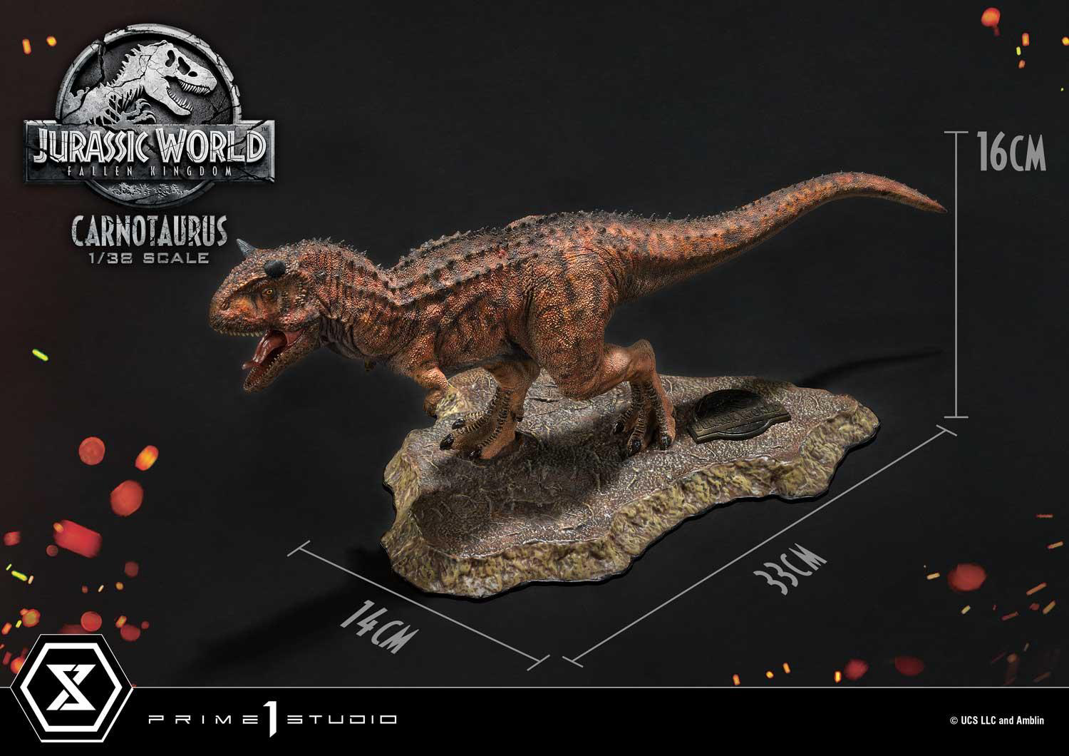 Prime 1 Studio Collectible Figures Jurassic World: Fallen Kingdom (Film) Carnotaurus
