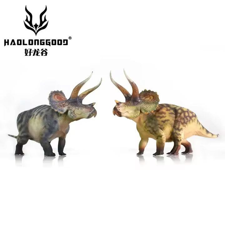 Haolonggood Figurine de dinosaure Tricératops